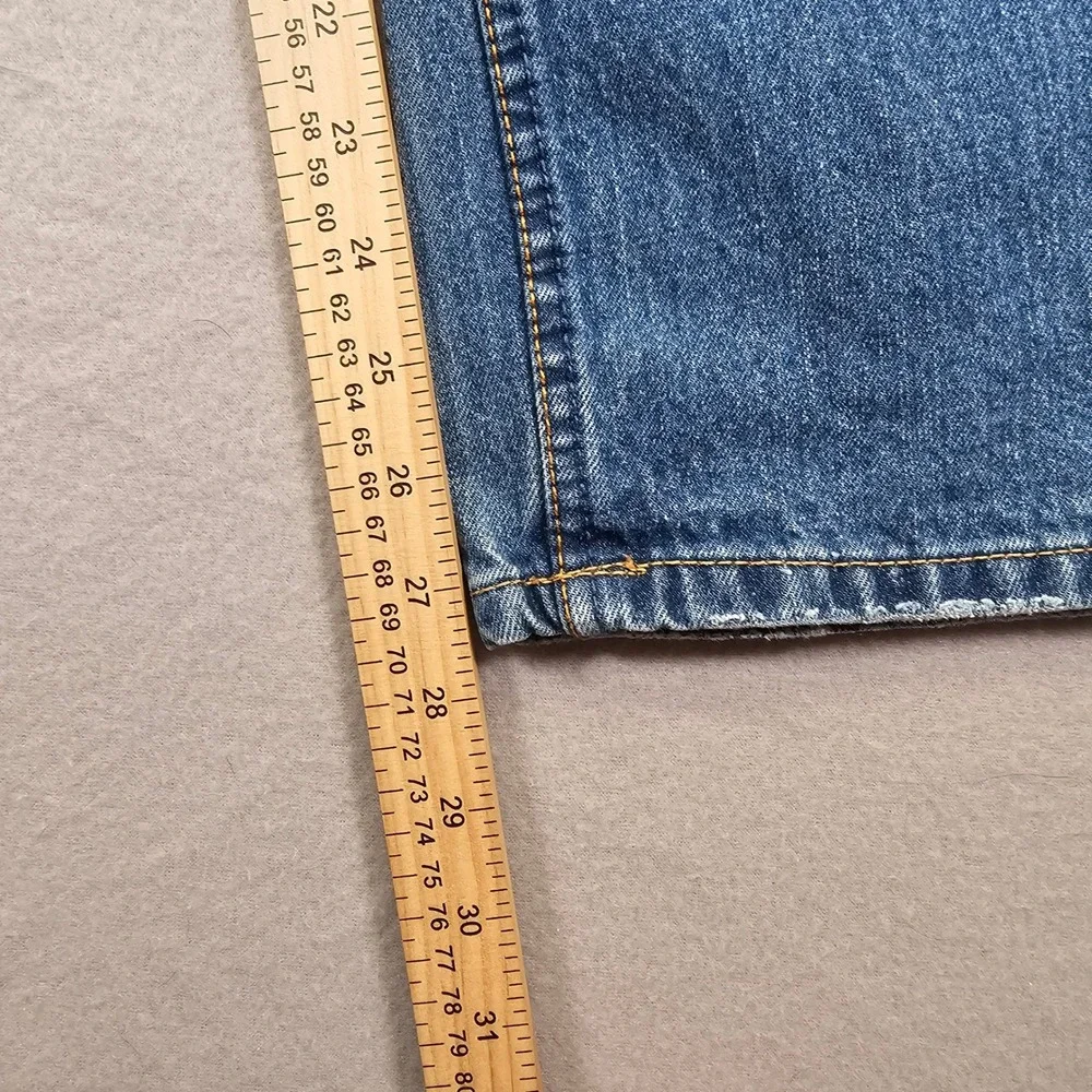 Aeropostale Mens Straight Leg Distressed Medium Wash Denim Blue Jeans 32x28 - Picture 6 of 12